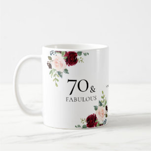 Mug 70 & Fabuleux 70e cadeau de fête d'anniversaire