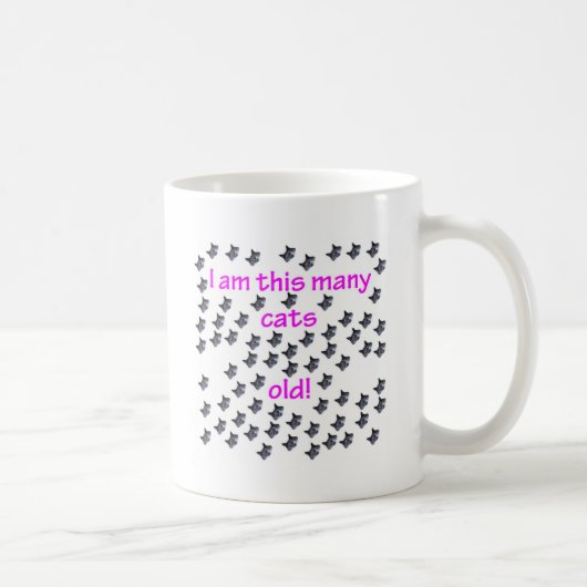 Mug 70 têtes de chat vieilles (Droite)