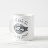 Mug 70e anniversaire Awesome 1954 (Devant gauche)