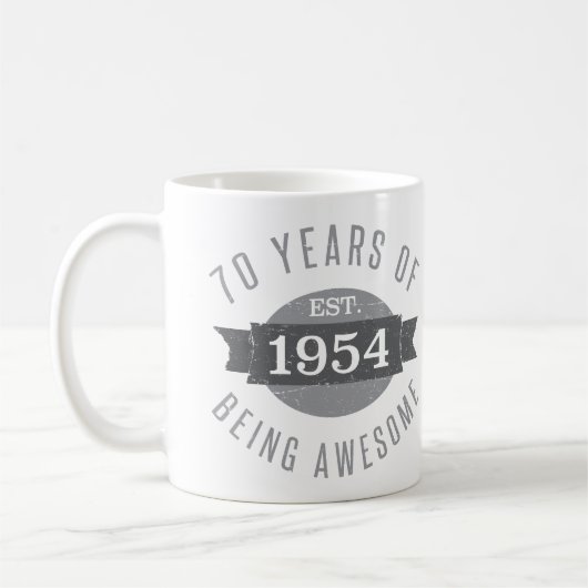 Mug 70e anniversaire Awesome 1954 (Gauche)