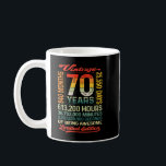 Mug 70e anniversaire de Vintage<br><div class="desc">Vintage 70th Birthday 70 Years 840 Months Of Being Awesome</div>