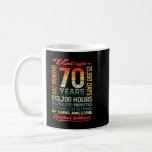 Mug 70e anniversaire de Vintage<br><div class="desc">Vintage 70th Birthday 70 Years 840 Months Of Being Awesome</div>