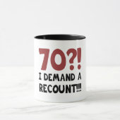 Mug 70e anniversaire Gag cadeau (Centre)