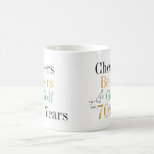 Mug 70e anniversaire Golf Cheers Bières minimal (Centre)