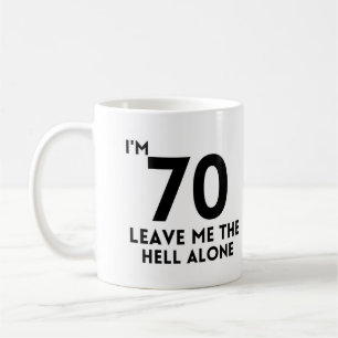 Mug 70e anniversaire Mignonne fête de 70 ans