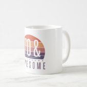 Mug 70e anniversaire Retro Sunset (Devant droit)