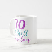 Mug 70e anniversaire Toujours fabuleux (Devant gauche)