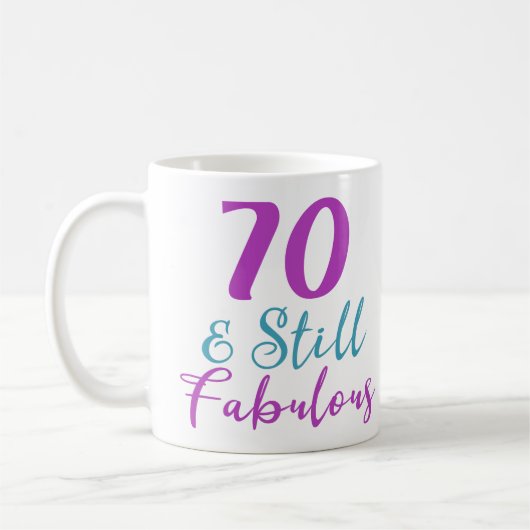 Mug 70e anniversaire Toujours fabuleux (Gauche)