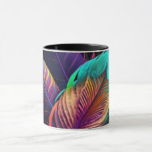 Mug 70s 60s Psychedelic Feathers  (Centre)