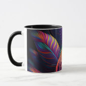 Mug 70s 60s Psychedelic Feathers  (Gauche)