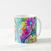 Mug 70s 60s Psychedelic Hippy Retro Hip (Devant droit)