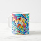 Mug 70s 60s Psychedelic Hippy Retro Hip (Devant gauche)