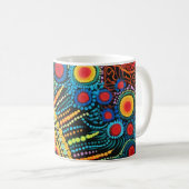 Mug 70s 60s Psychedelic Hippy Retro Hip (Devant droit)