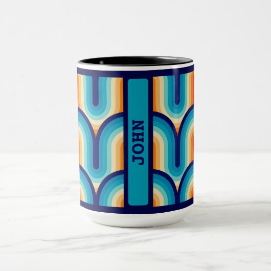 Mug 70s Rainbow Curves (Centre)