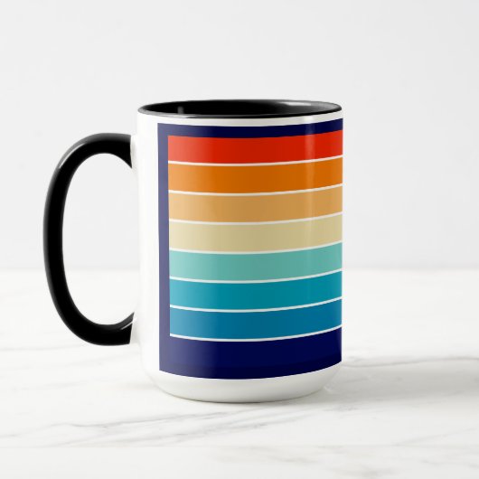 Mug 70s Rainbow Stripes (Gauche)