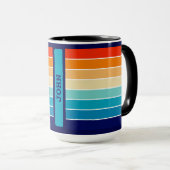 Mug 70s Rainbow Stripes (Devant droit)
