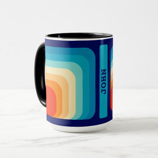 Mug 70s Square Rainbow (Devant gauche)