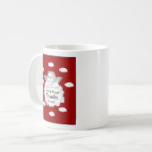 Mug 70th Birthday Red Christian Angel Ajouter un nom a (Devant gauche)