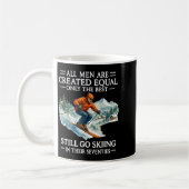 Mug 70th Birthday Skier Man 70 Years Old Skiing Lover (Gauche)