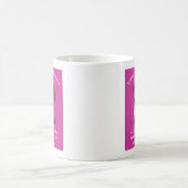 Mug 70th Birthday Vibrant Pink Ajouter votre nom (Centre)