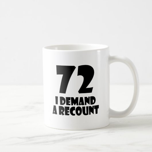 Mug 72 Je Demande Un Compte Rendu Conception Anniversa (Droite)