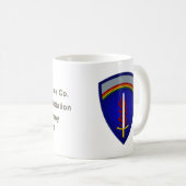 Mug 72e Bataillon d'artillerie Insignia Patch Coffee M (Devant droit)