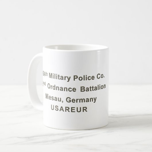 Mug 72e Bataillon d'artillerie - Patch (Devant gauche)