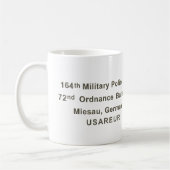 Mug 72e Bataillon d'artillerie - Patch (Gauche)