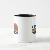 Mug 75e anniversaire vintage personnalisé (Centre)