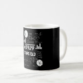 Mug 76 ans Enseignant des mathématiques Anniversaires  (Devant droit)