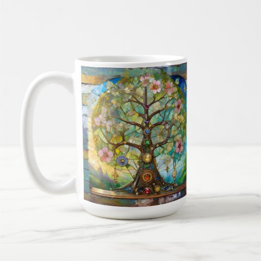 Mug 7 Chakra Fleurissant Arbre De Vie (Gauche)