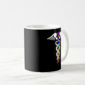Mug 7 Chakras Caduceus Healing Symbole spiritual Medit (Devant droit)