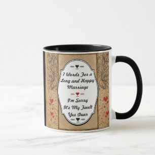 Mug 7 Mots Pour Un Mariage Long Et Heureux