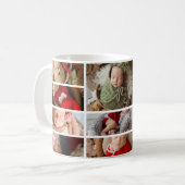 Mug 7 Photo Candy Cane Bébé 1er Noël (Devant gauche)