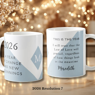 Mug 7. Résolution du Nouvel An pour 2026 Année de Chan