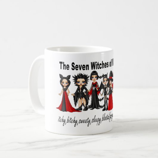 Mug 7 Sorcières de la ménopause (Devant gauche)