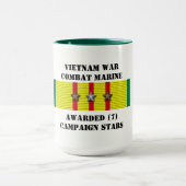 MUG 7 STARS DE COMBAT MARINE DU VIETNAM (Centre)
