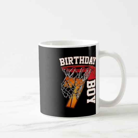 Mug 7e anniversaire Boy Basketball 7 ans Thème Playe (Droite)