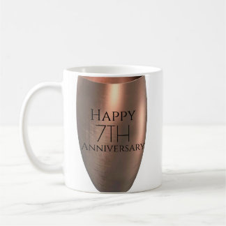 Mug 7e anniversaire du cuivre traditionnel