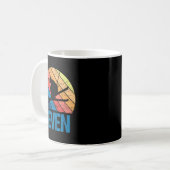Mug 7e anniversaire Retro Ski Ski 7 ans Garçons Fille (Devant gauche)