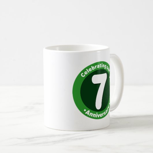 Mug 7ème Anniversaire (Devant droit)