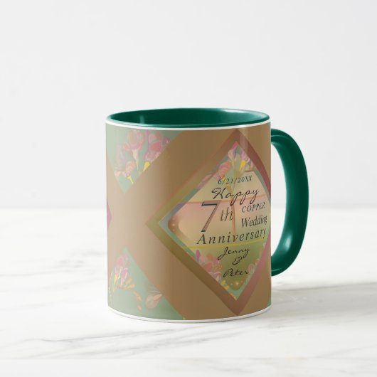 Mug 7ème anniversaire de Frésie de cuivre (Devant droit)