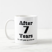 Mug 7ème Anniversaire (drôle) (Gauche)