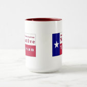 Mug 7ème Drapeau texan indigène de génération (Centre)