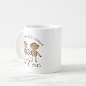 Mug 7èmes cadeaux drôles d'anniversaire de mariage (Devant gauche)