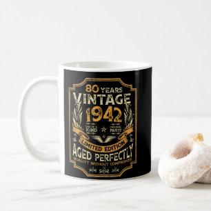 Mug 80 ans Vintage 1942 80e anniversaire