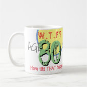 Mug 80 ans. WTF ? Comment Cela S'Est-Il Passé ? Café M (Gauche)