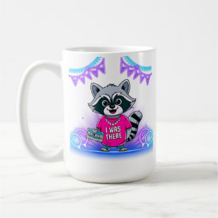 Mug 80 Musique Lover Raccoon Avec Bande Cassette