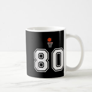 Mug 80 Nombre de basketball Style Débardeur blanc Vint