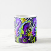 Mug 80 s Art Deco Geometric Pattern (Centre)